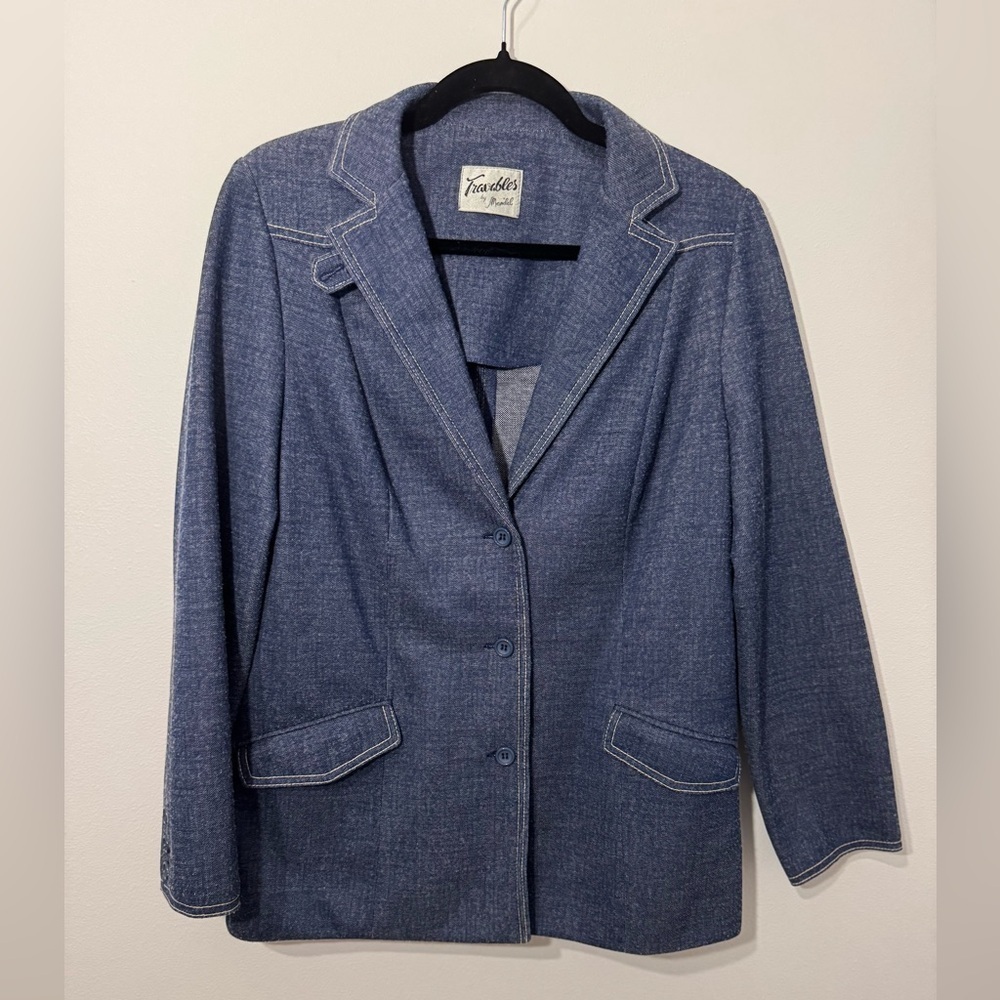 Vintage Travables by Mendel Blazer | Union Made USA | Denim Look
